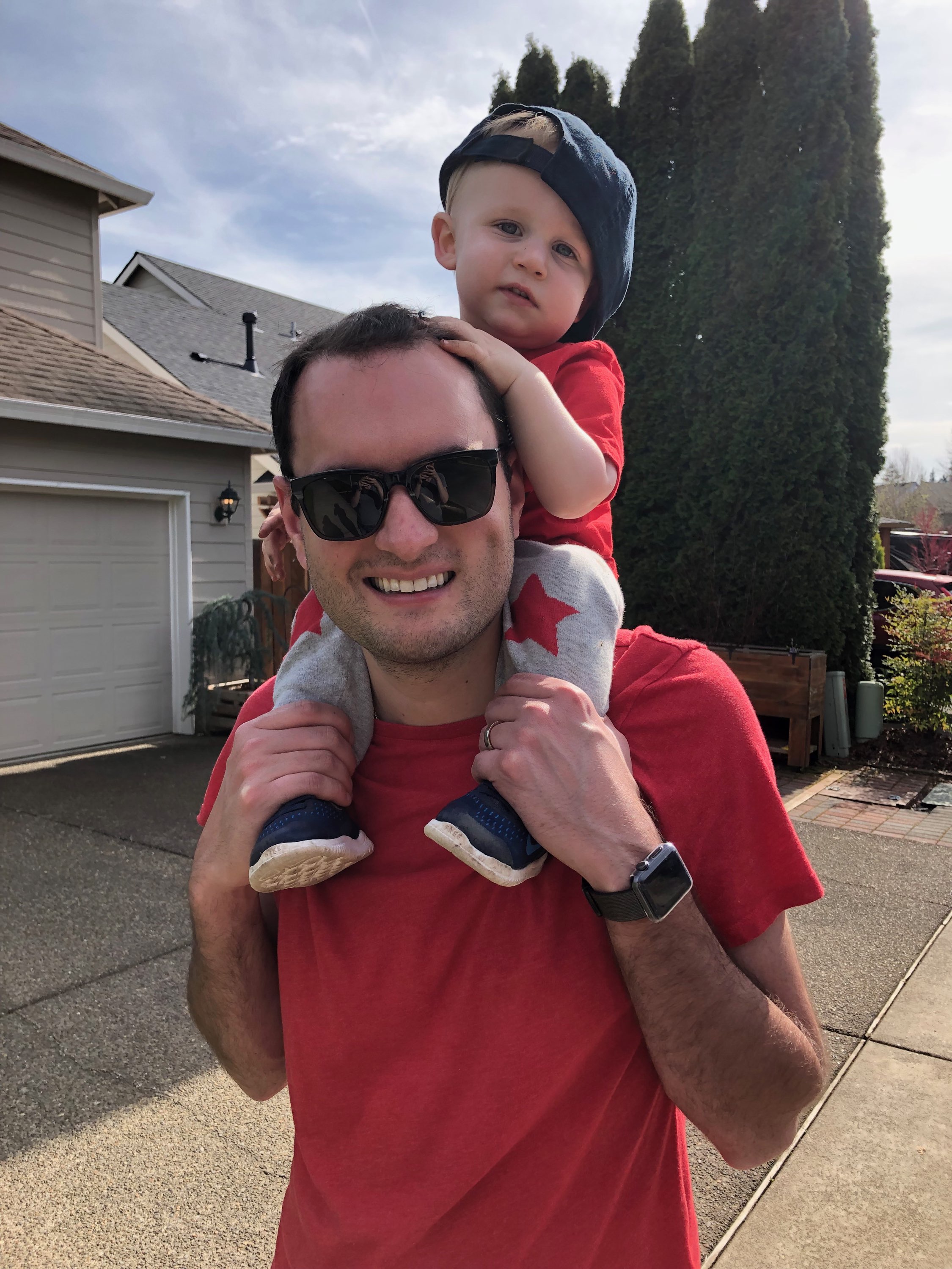 Tommy with a little monkey on his back